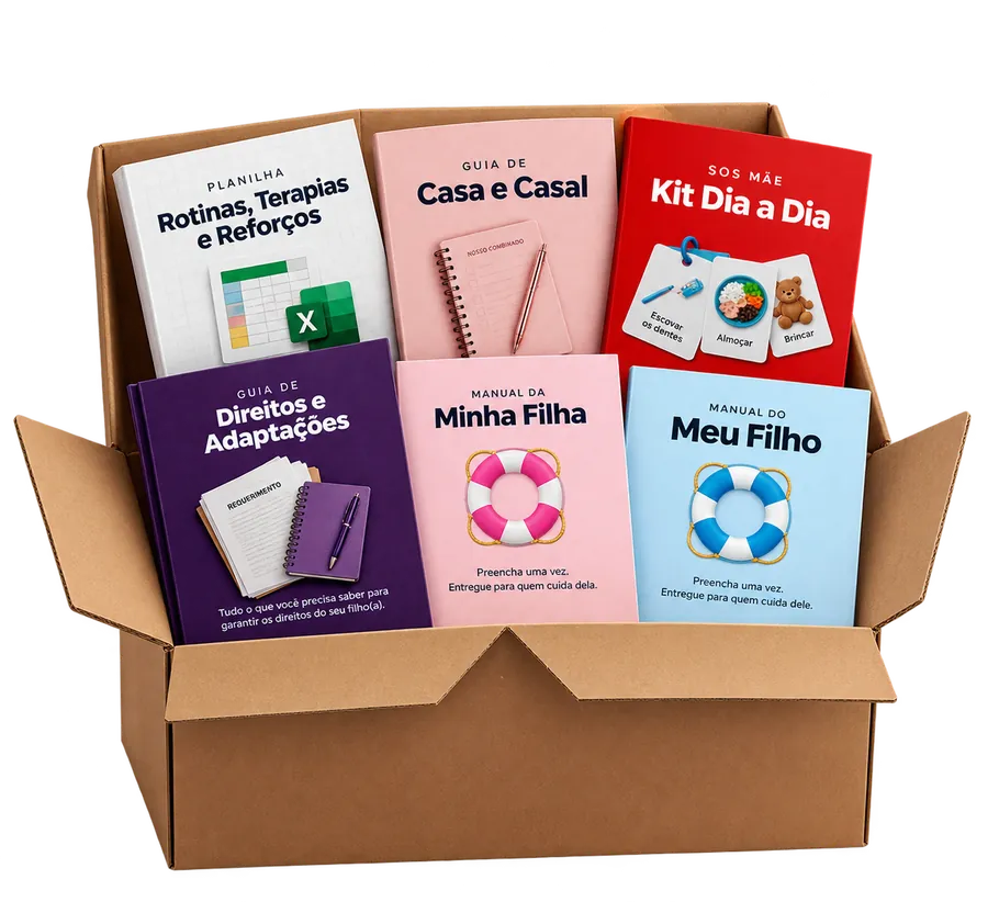 Os materiais do Box SOS Mãe